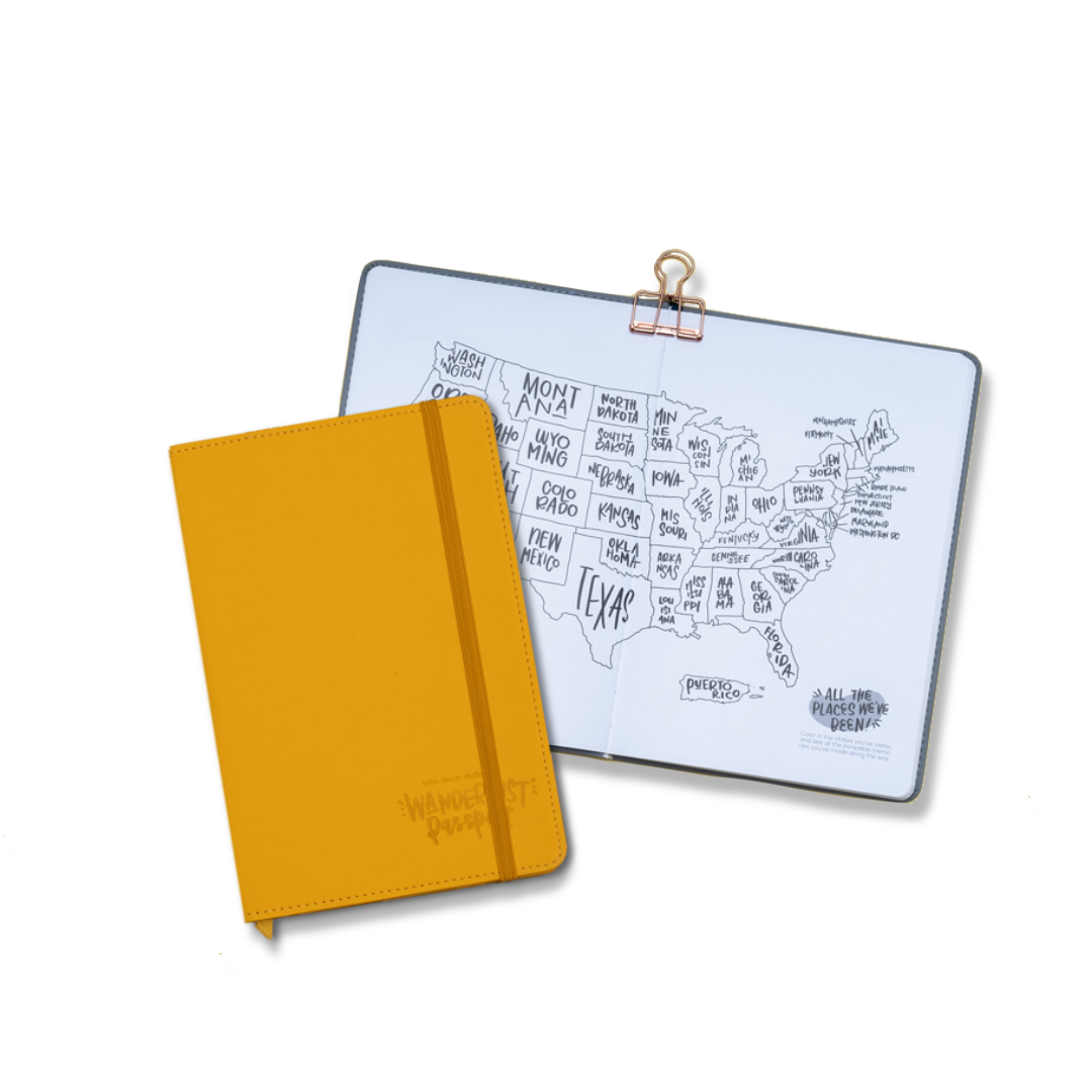 Wanderlust Passport - Travel Journal: Navy Blue