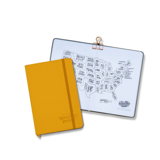 Wanderlust Passport - Travel Journal: Navy Blue