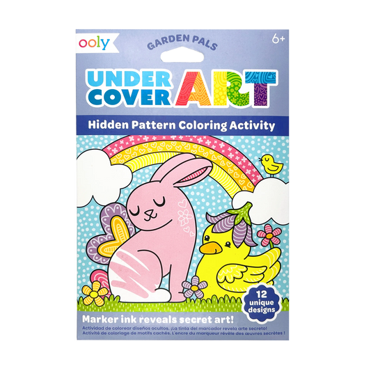 Undercover Art: Hidden Pattern Coloring Activity - Garden Pa