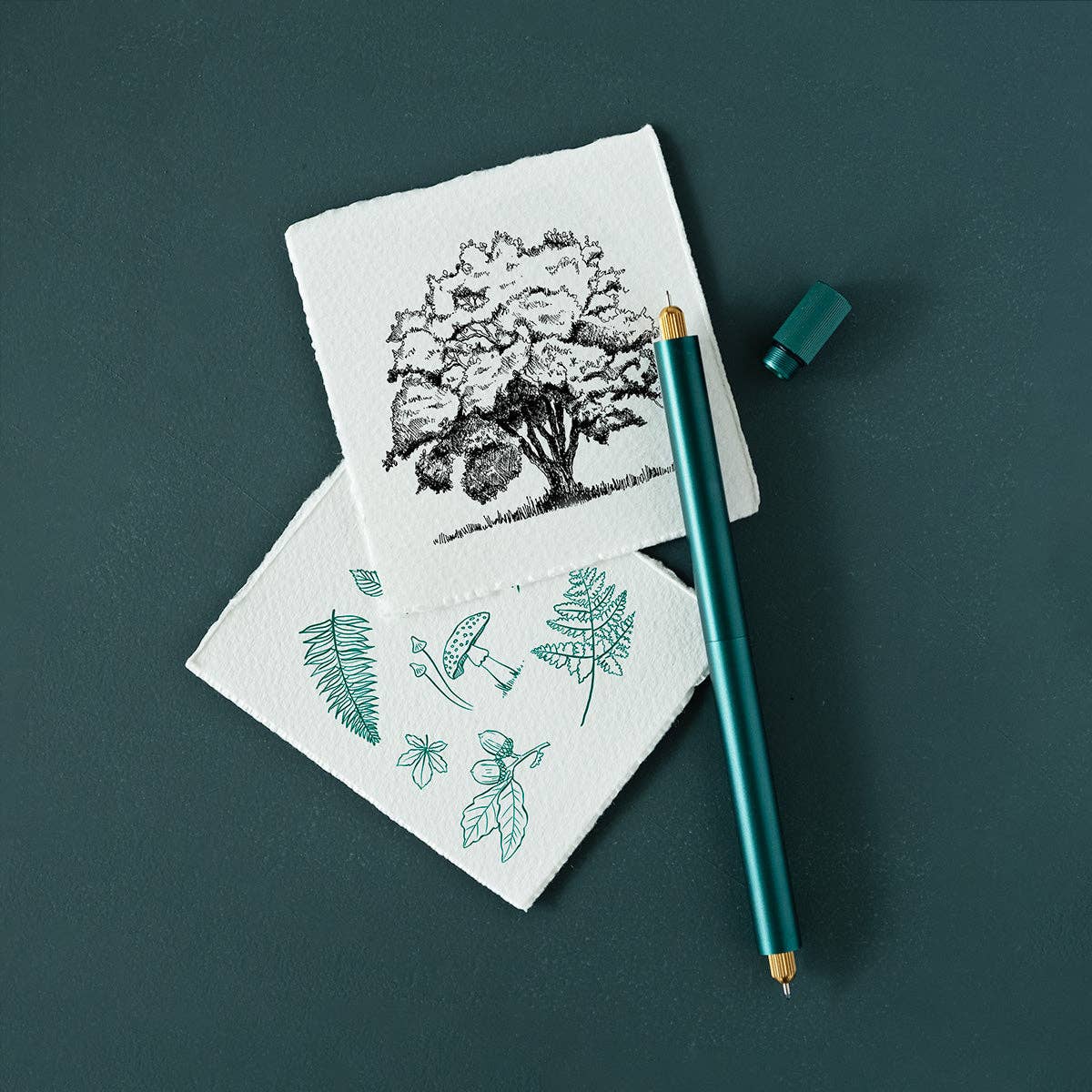 Lumos Pro - Refillable Multi-Tip Pen: Raspberry / Duo Tip