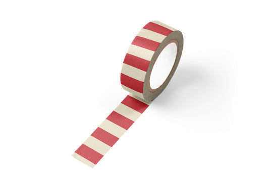 Red Striped Washi Tape