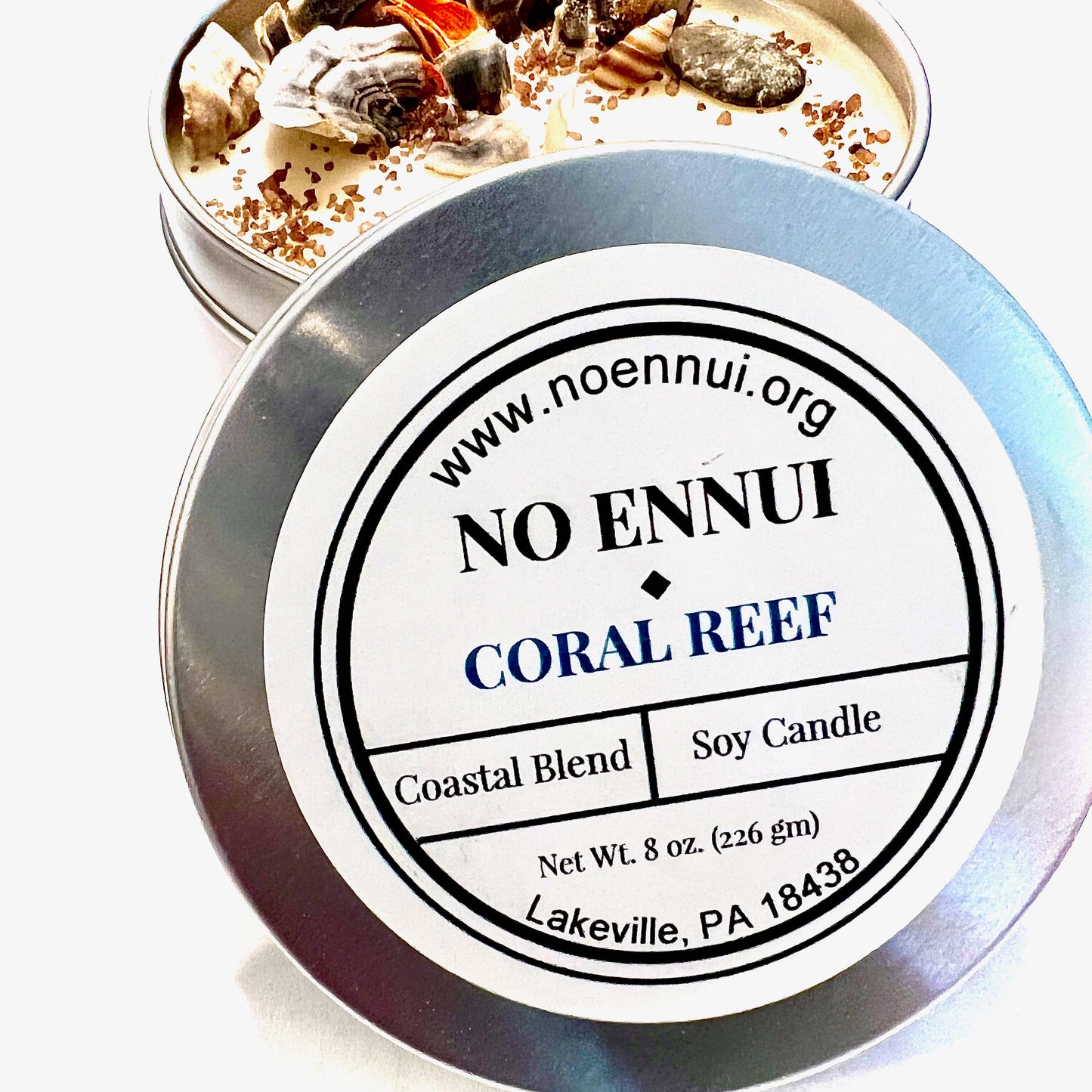 Coral Reef: 8 oz Artisanal Soy Candle