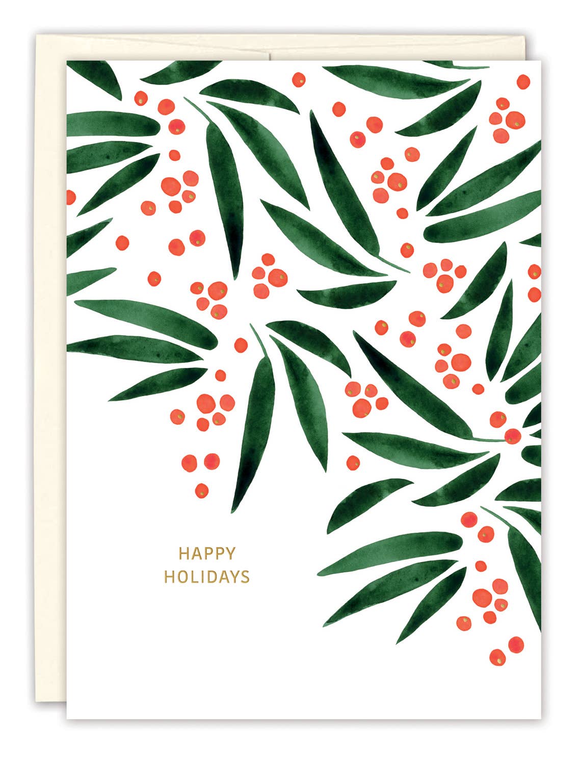 Red Berries Boxed Holiday Cards