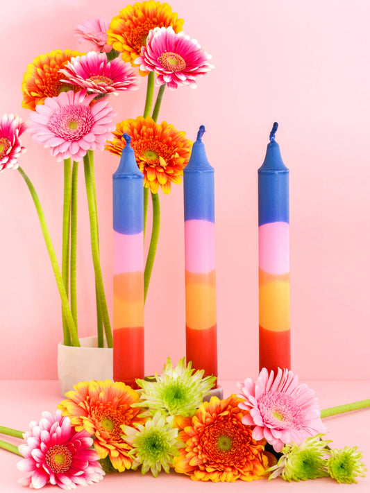 Taper candle- Summer Party / Sunrise Glow