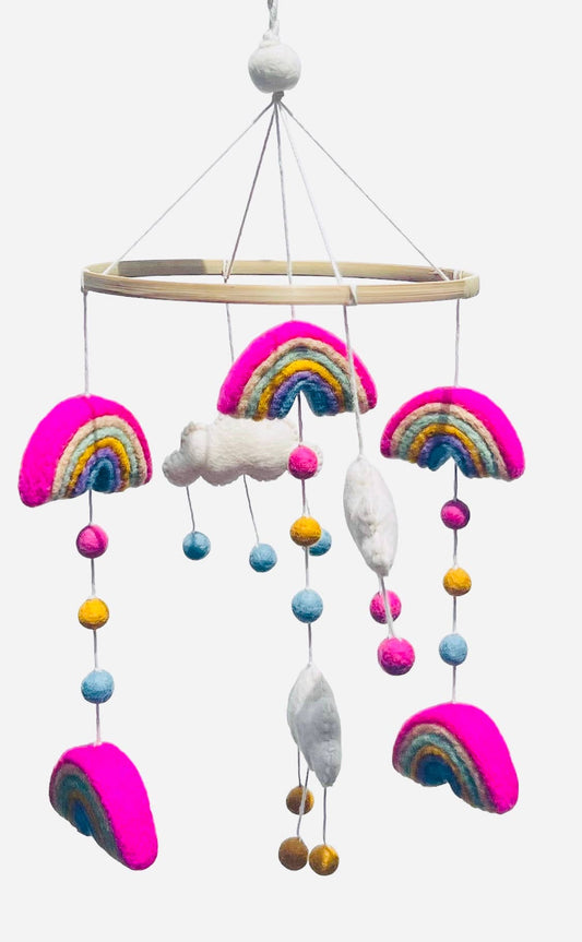 Felt mobile Rainbow hanging