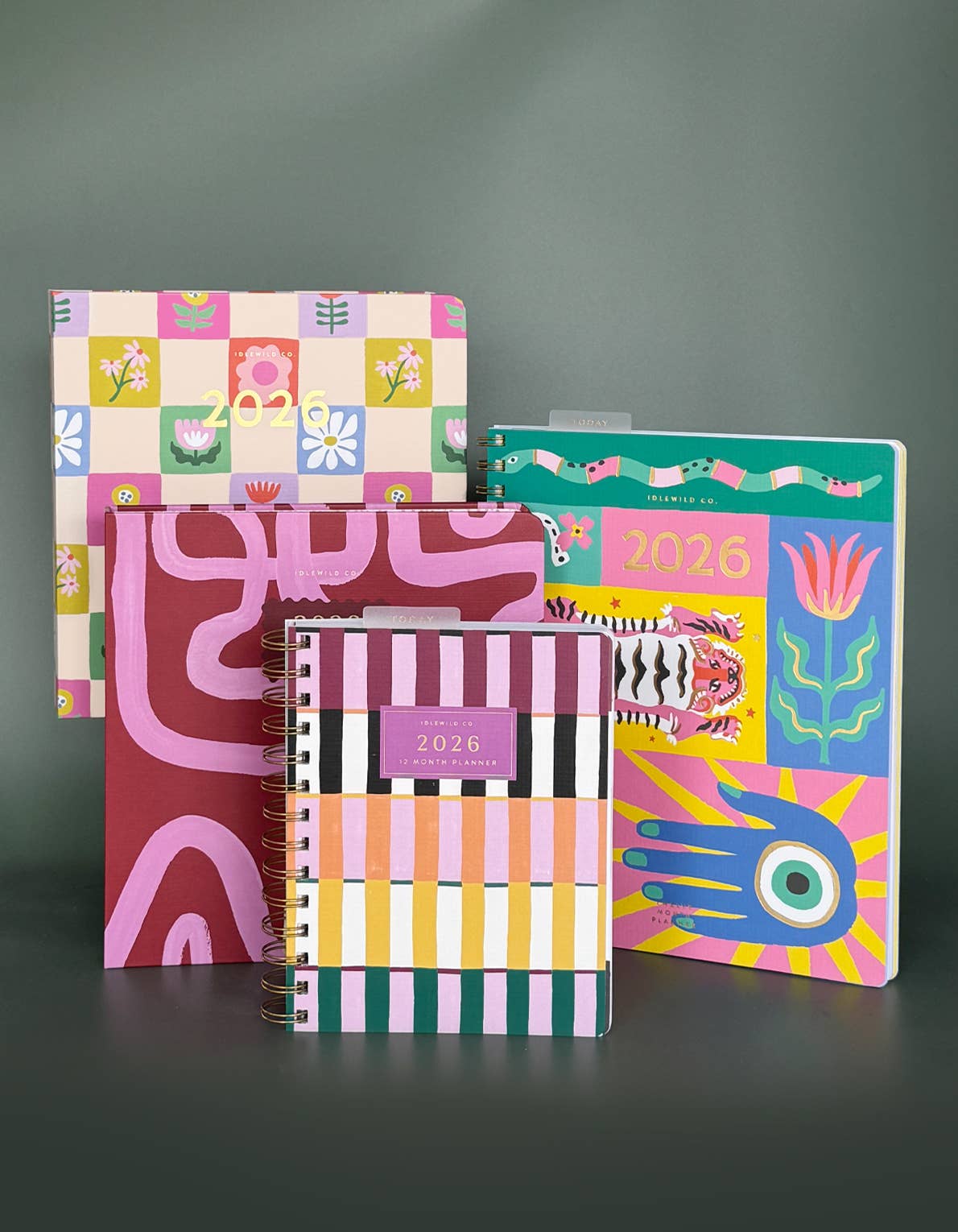 2026 Fullsize Softcover Planner, Primary Blooms