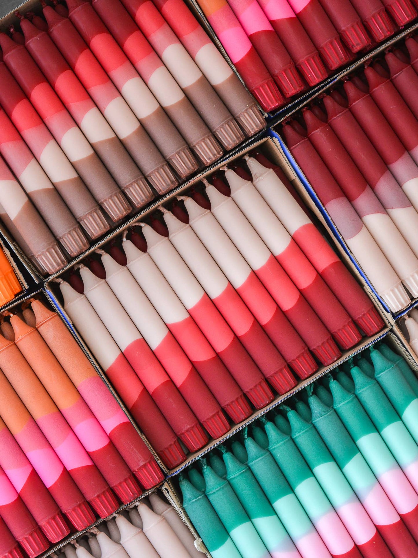 Taper candles- Autumn vibes / Beige / Fuchsia Pink /Burgundy