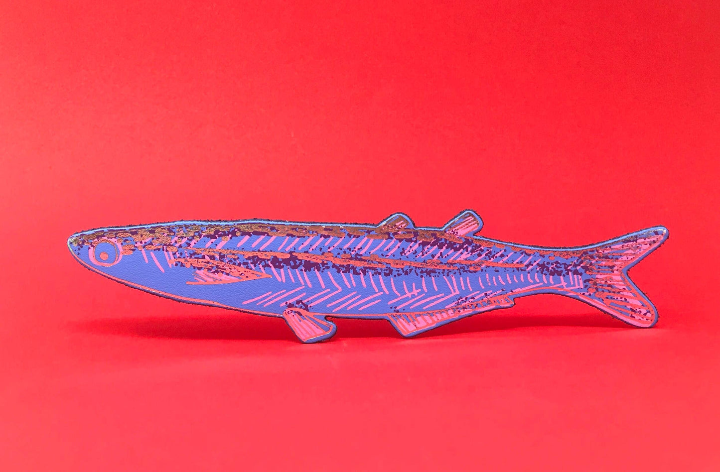 Fish "Any Fin is Possible" Bookmark: Cornflower Blue