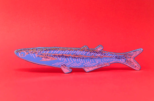 Fish "Any Fin is Possible" Bookmark: Cornflower Blue