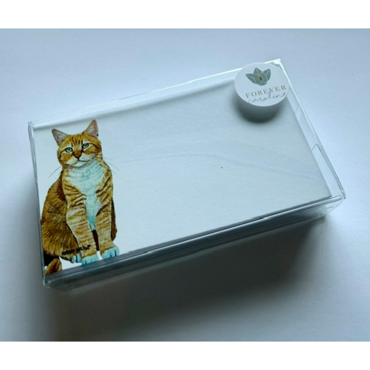 Orange Cat Tiny Cards | Pack of 60 "Love Notes"
