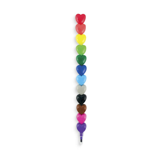 Heart to Heart Stacking Crayons - Tub of 24