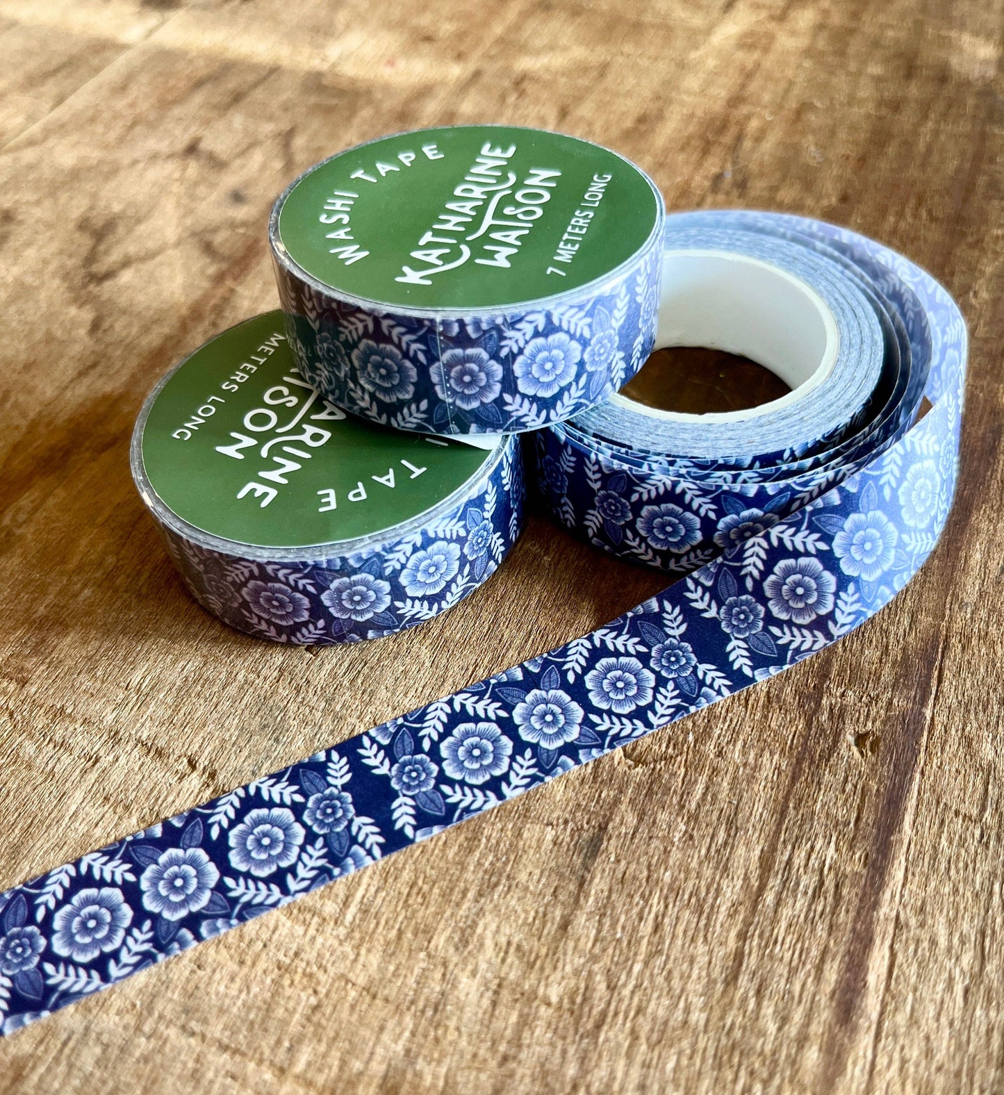 Katharine Watson Washi Tape - Blue Floral