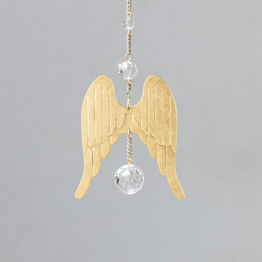 Mini Brass Suncatcher - Wings