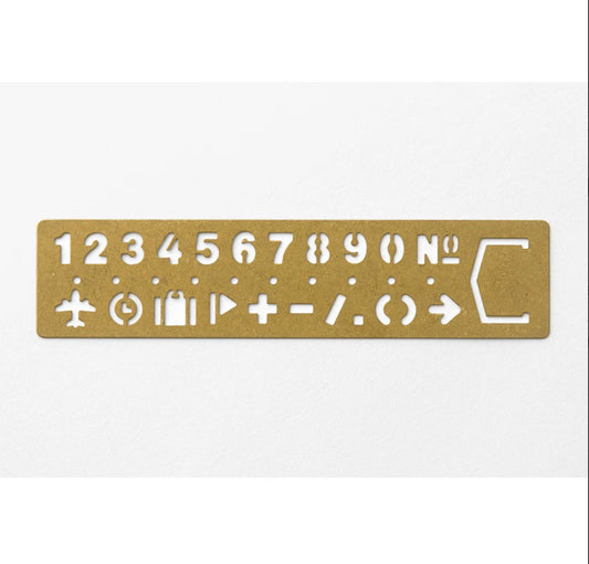 Traveler’s Brass Template Bookmark Number
