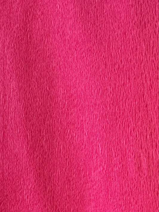 Hot Pink Single Sided Crepe Paper