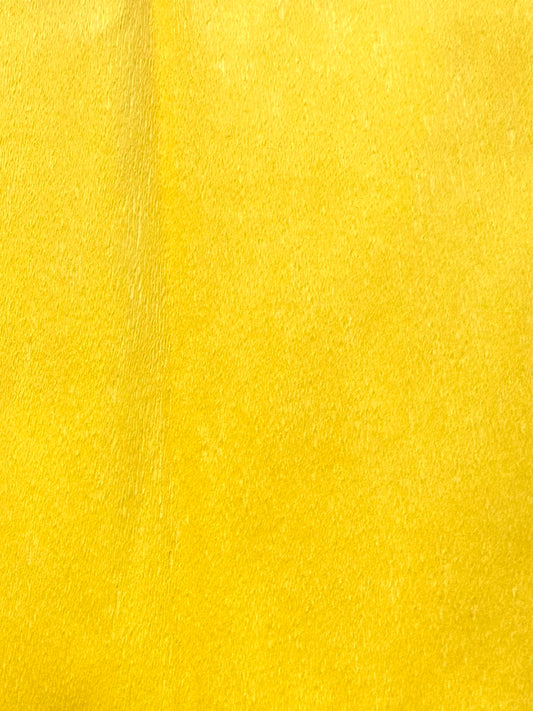 Bright Yellow Single Sided Crepe Paper