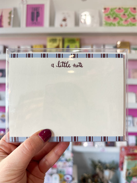 Solid and Striped Boxed Stationery Set