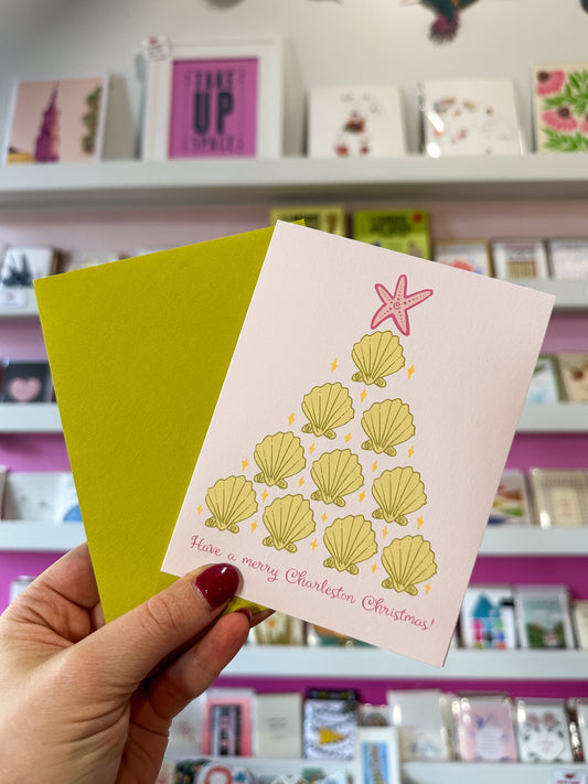 The Paper Canopy Holiday Card - Seashell tree single