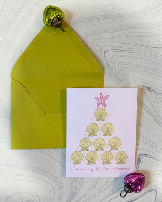 The Paper Canopy Holiday Card - Seashell tree single
