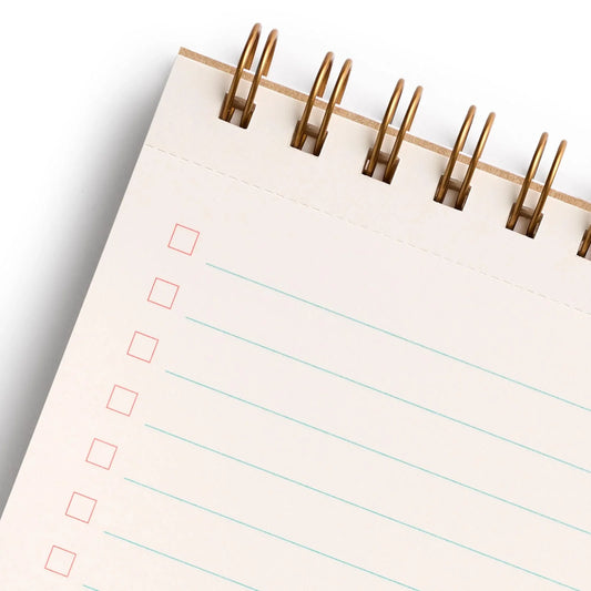 Tomato Green Gingham Task Pad