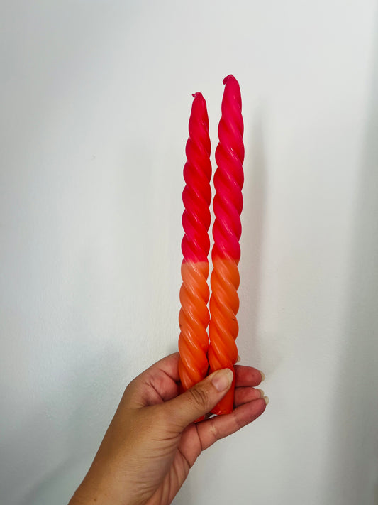 Swirl Taper Candles