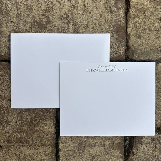 Personalized Stationery - From The Desk Of - Serif Font