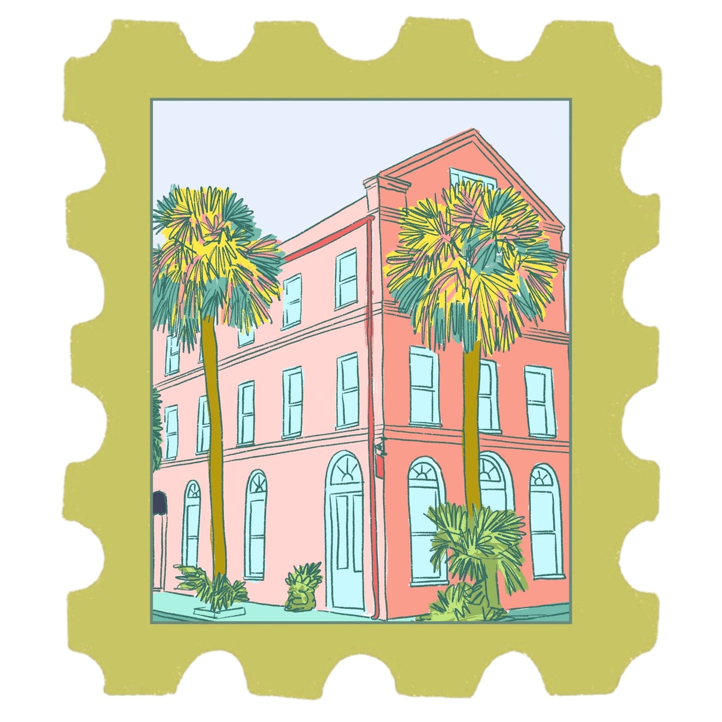 Charleston Stickers: Jessie Reyna x The Paper Canopy