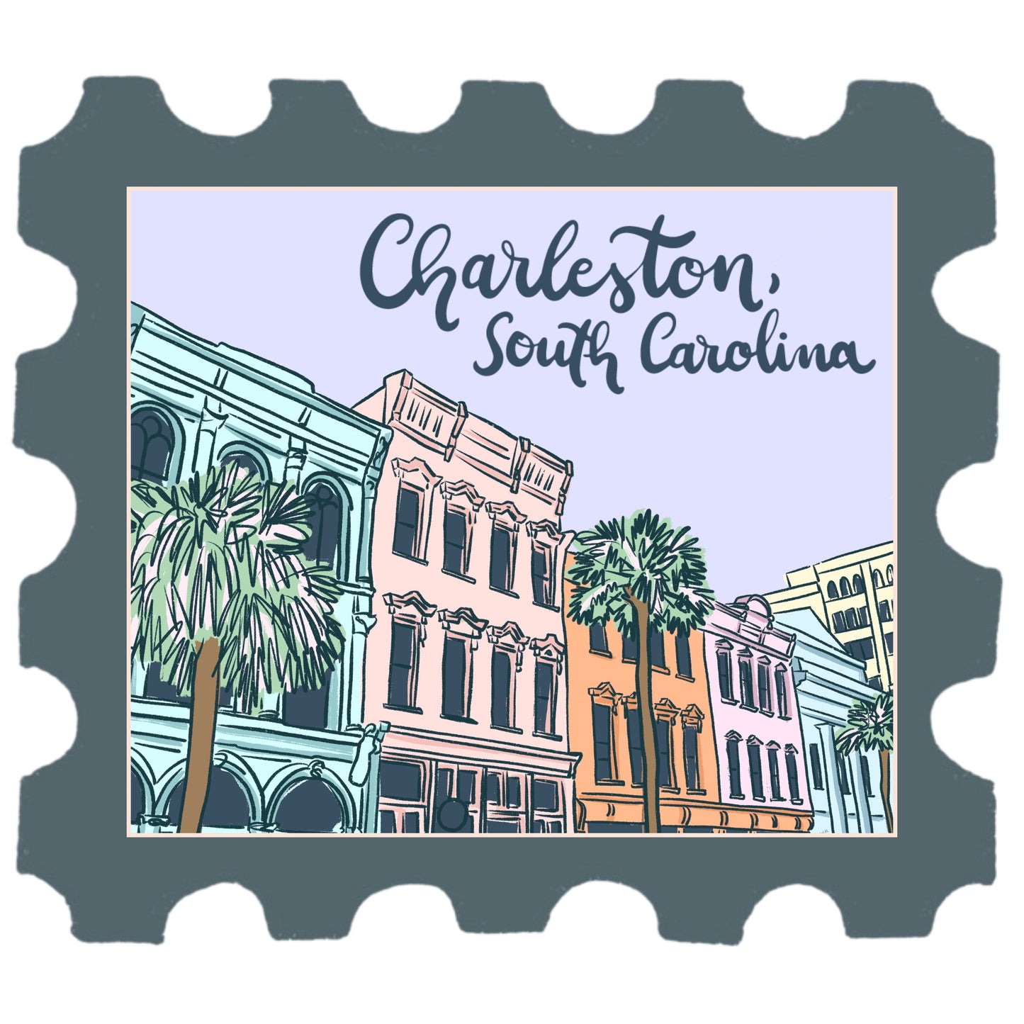 Charleston Stickers: Jessie Reyna x The Paper Canopy