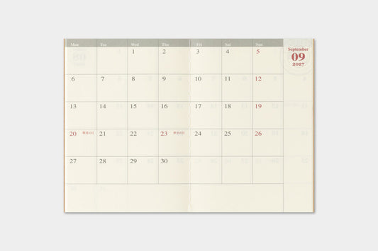Traveler’s Passport 2027 Monthly Diary