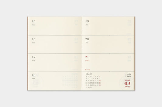 Traveler’s Passport 2027 Weekly Diary