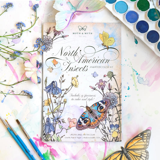 Watercolor Kit - Butterfly & Moth Collection