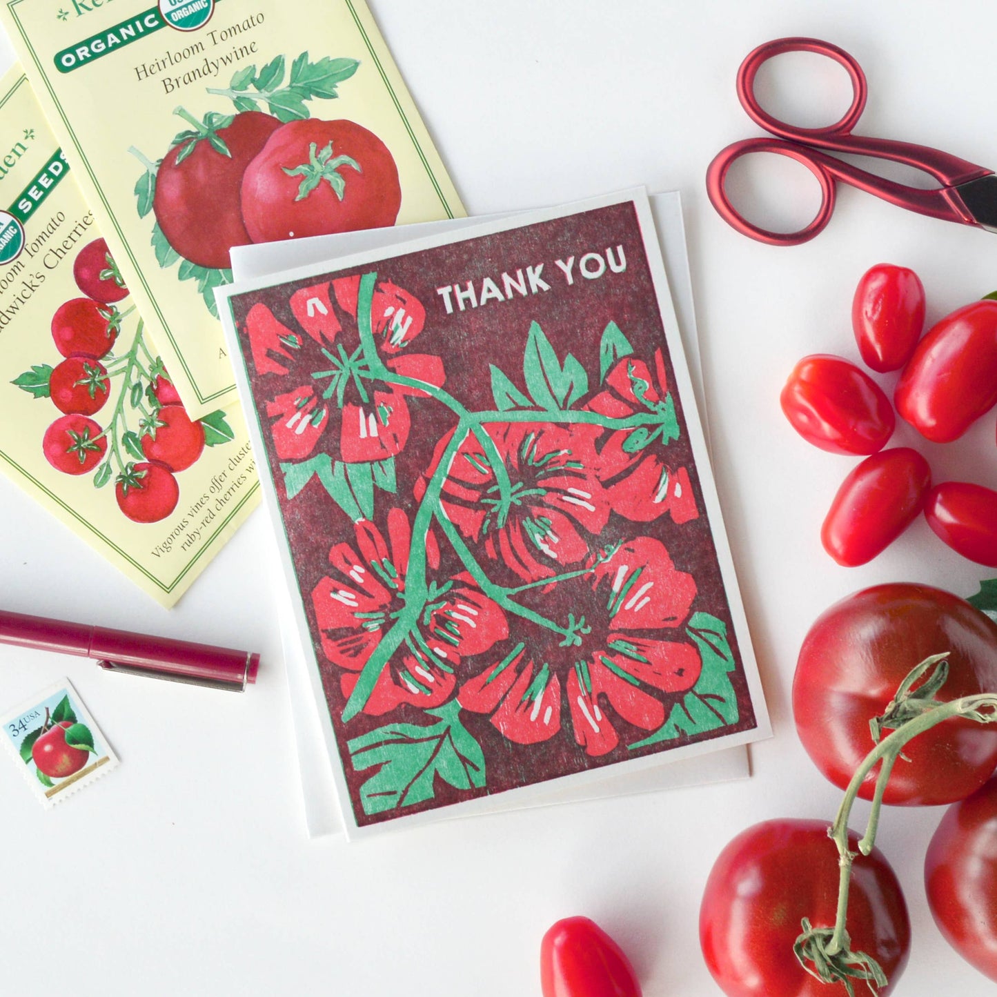 Tomatoes Thank You Card - Boxed Set