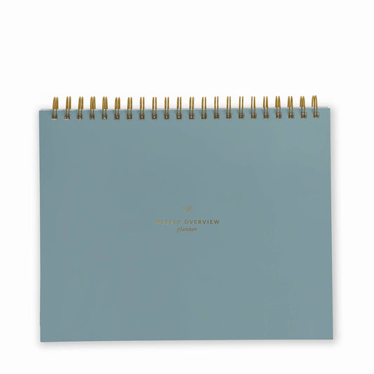 Weekly Overview Planner // Undated: Mint Blue