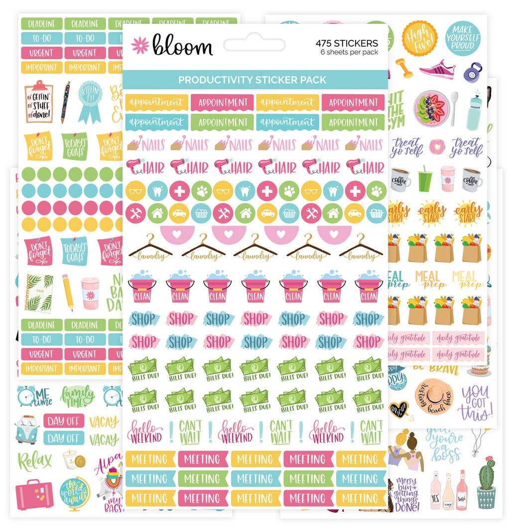 Planner Sticker Pack, Productivity V2 – The Paper Canopy