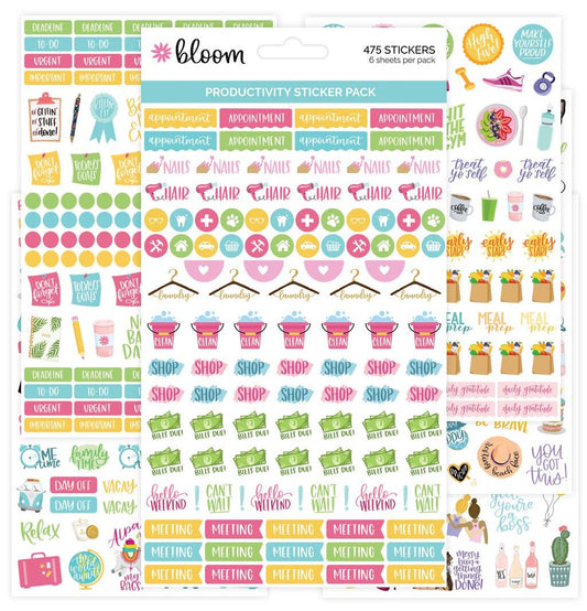 Planner Sticker Pack, Productivity V2
