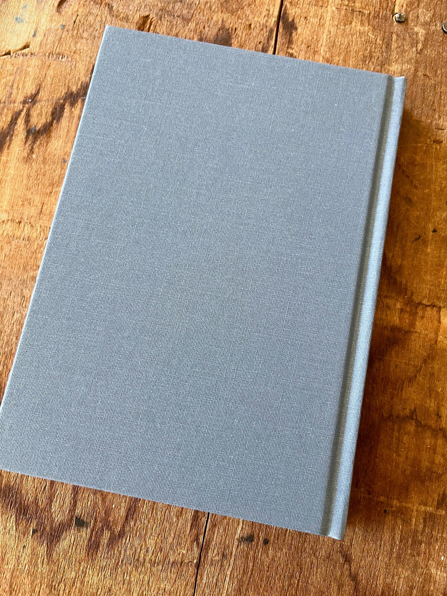 Foil Stamped Linen Journal: Denim Blue