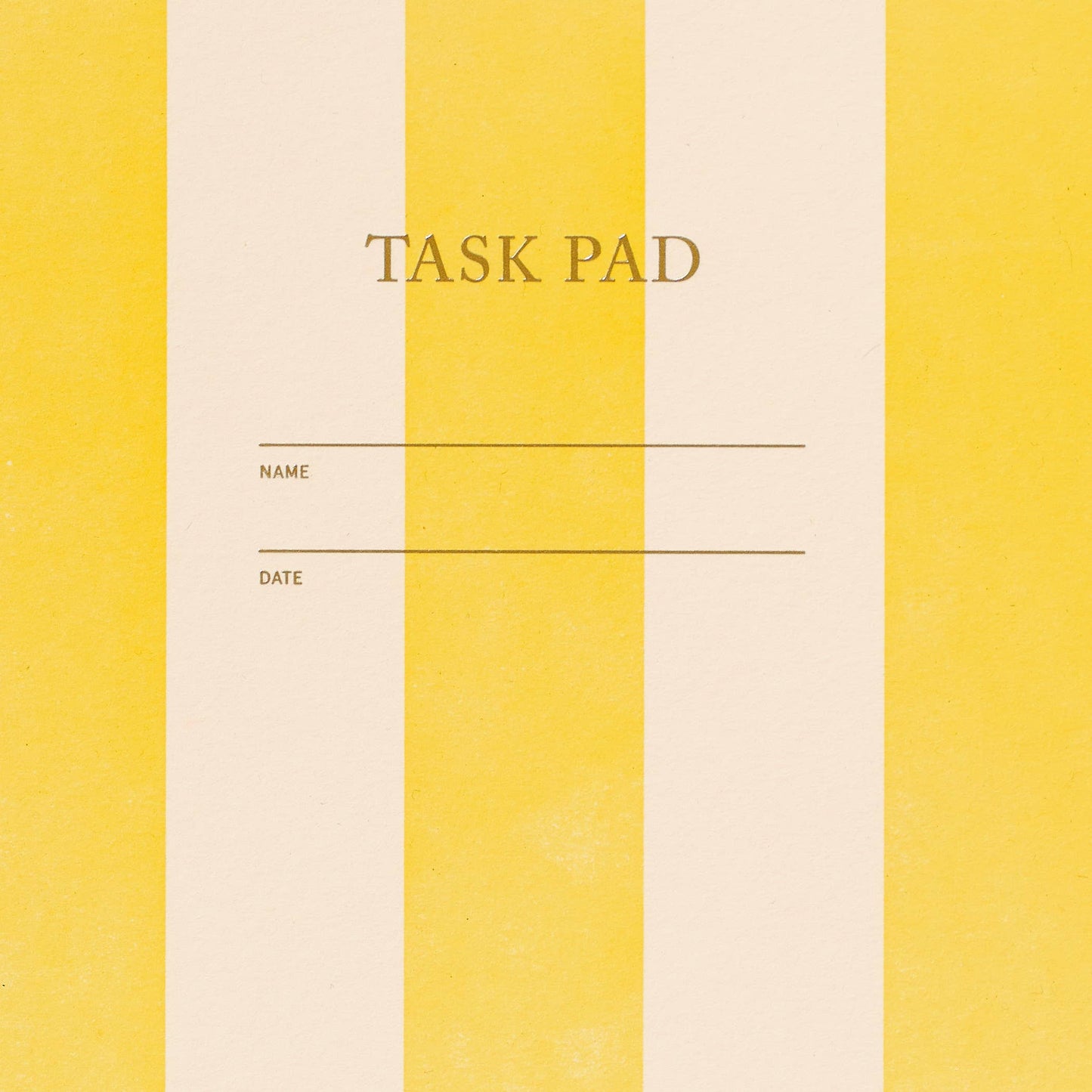 Task Pad Notebook - Yellow Stripe