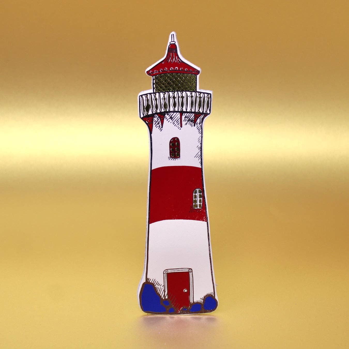 Lighthouse Bookmark: Cornflower