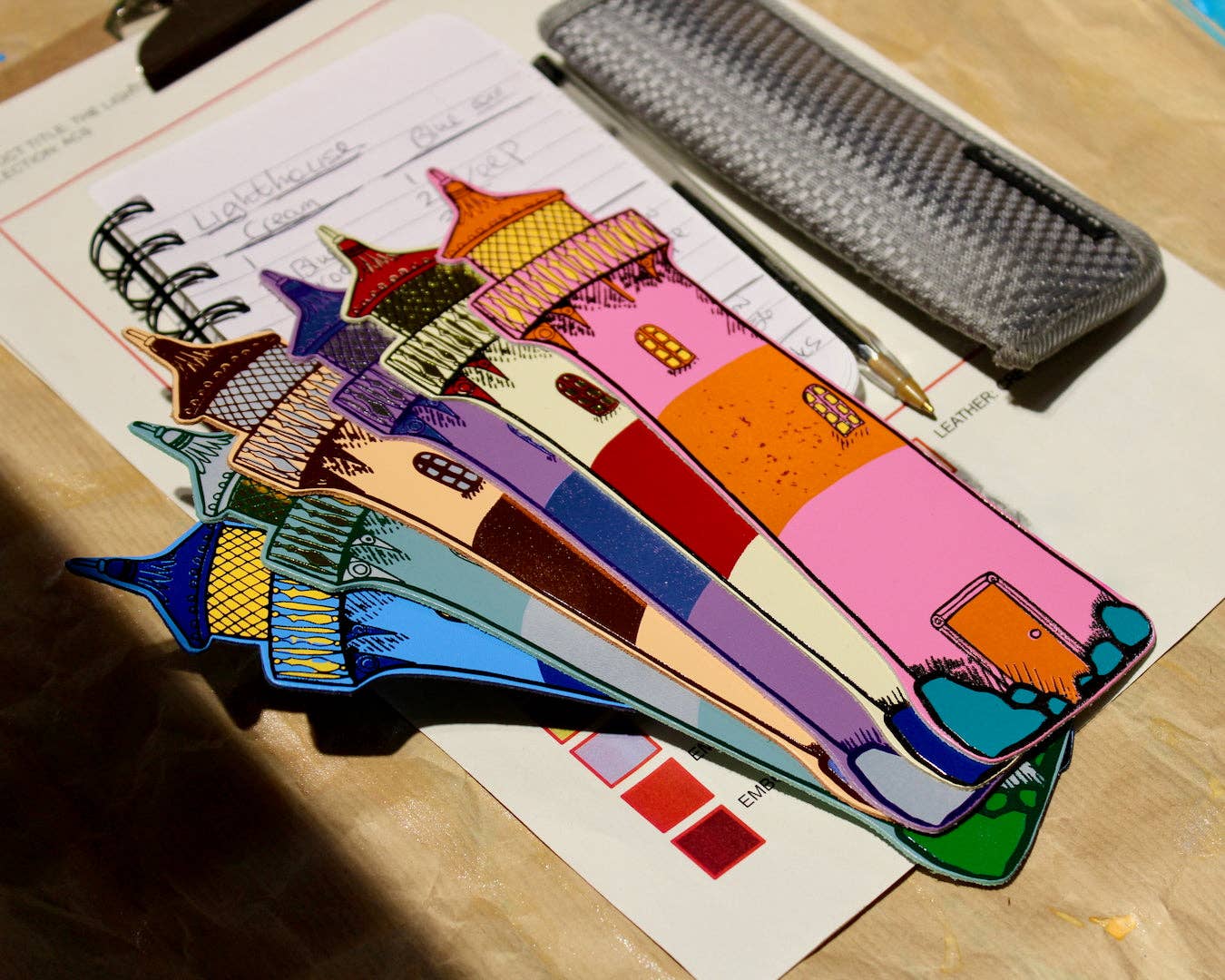 Lighthouse Bookmark: Cornflower