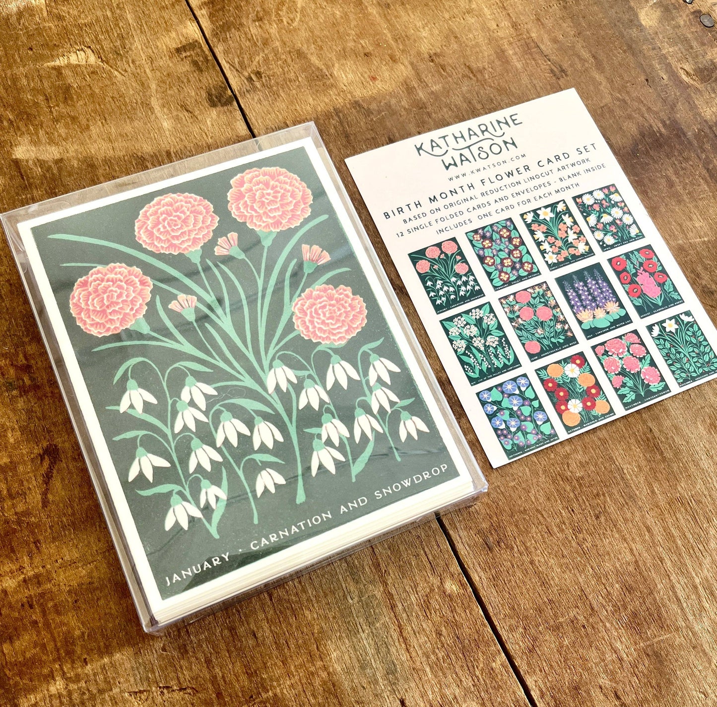 Birth Month Flowers: Complete 12 Card Boxed Set: Box of 12