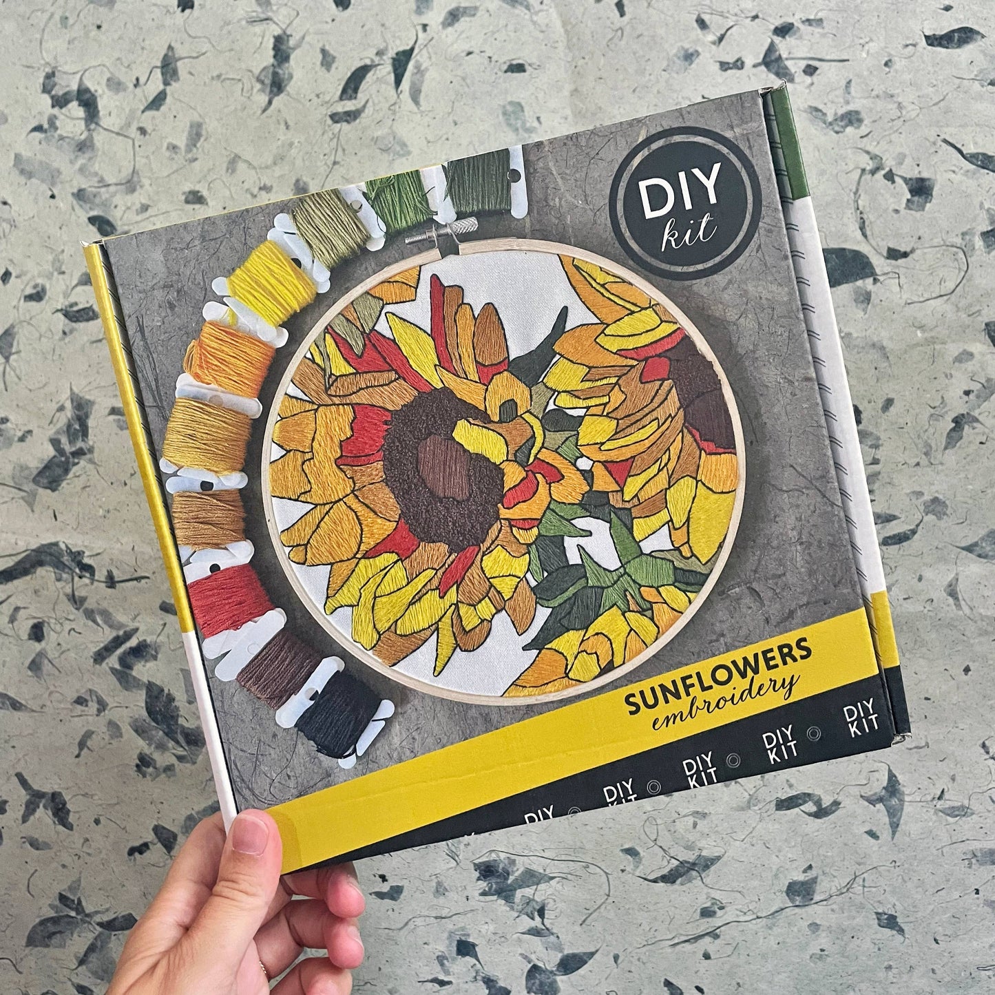 Embroidery Kit - Sunflowers (8")