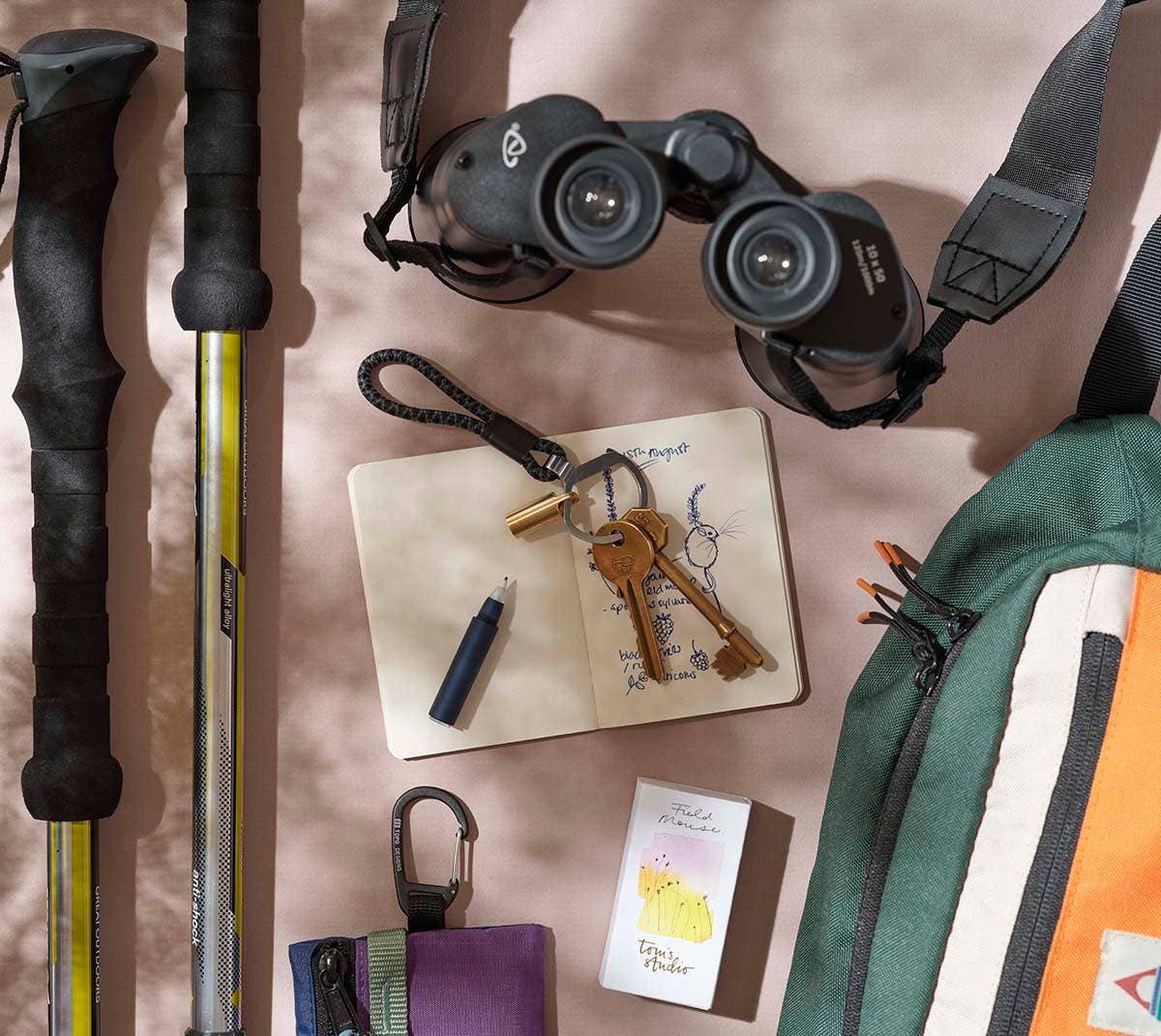The Field Mouse – refillable travel pen: Brass