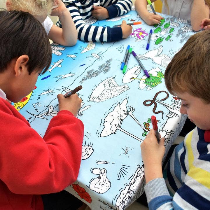 Coloring Play Tablecloth - Nature & Wildlife