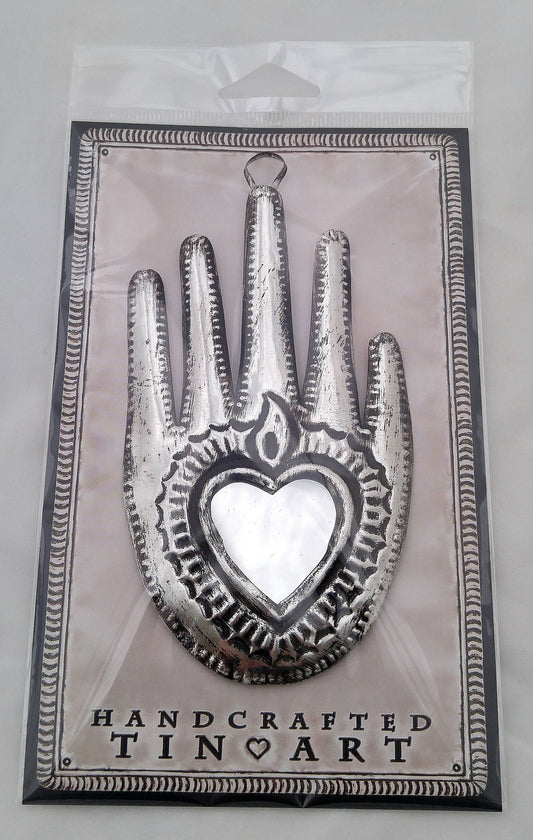 Tin Hand With Mirror