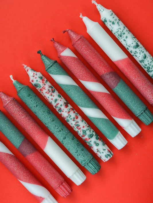 Taper candles- Christmas Decorative Mix