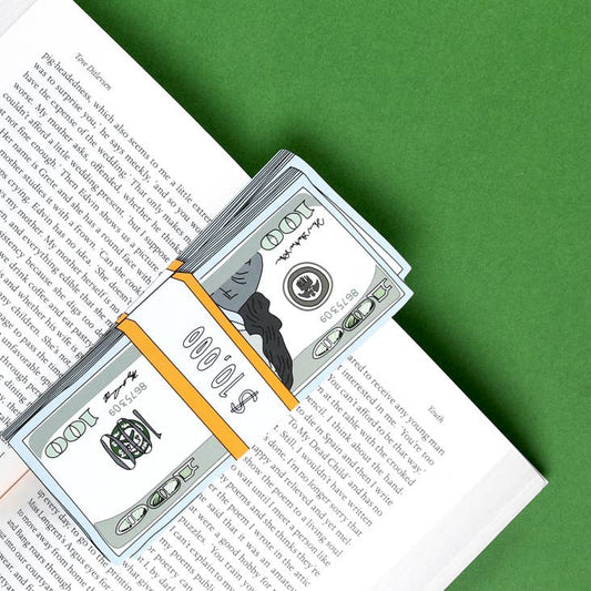 Stack of Cash Bookmark (it's die cut!)