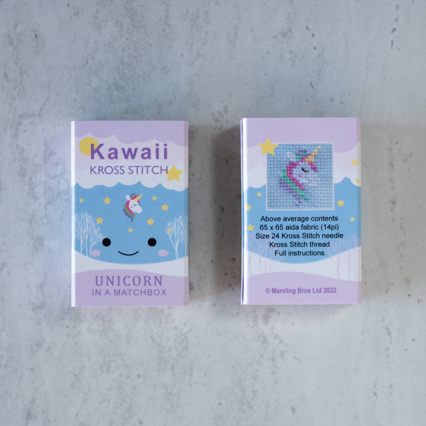 Kawaii Unicorn Mini Cross Stitch Kit