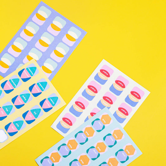 Vibrant Sticker Tabs V.2