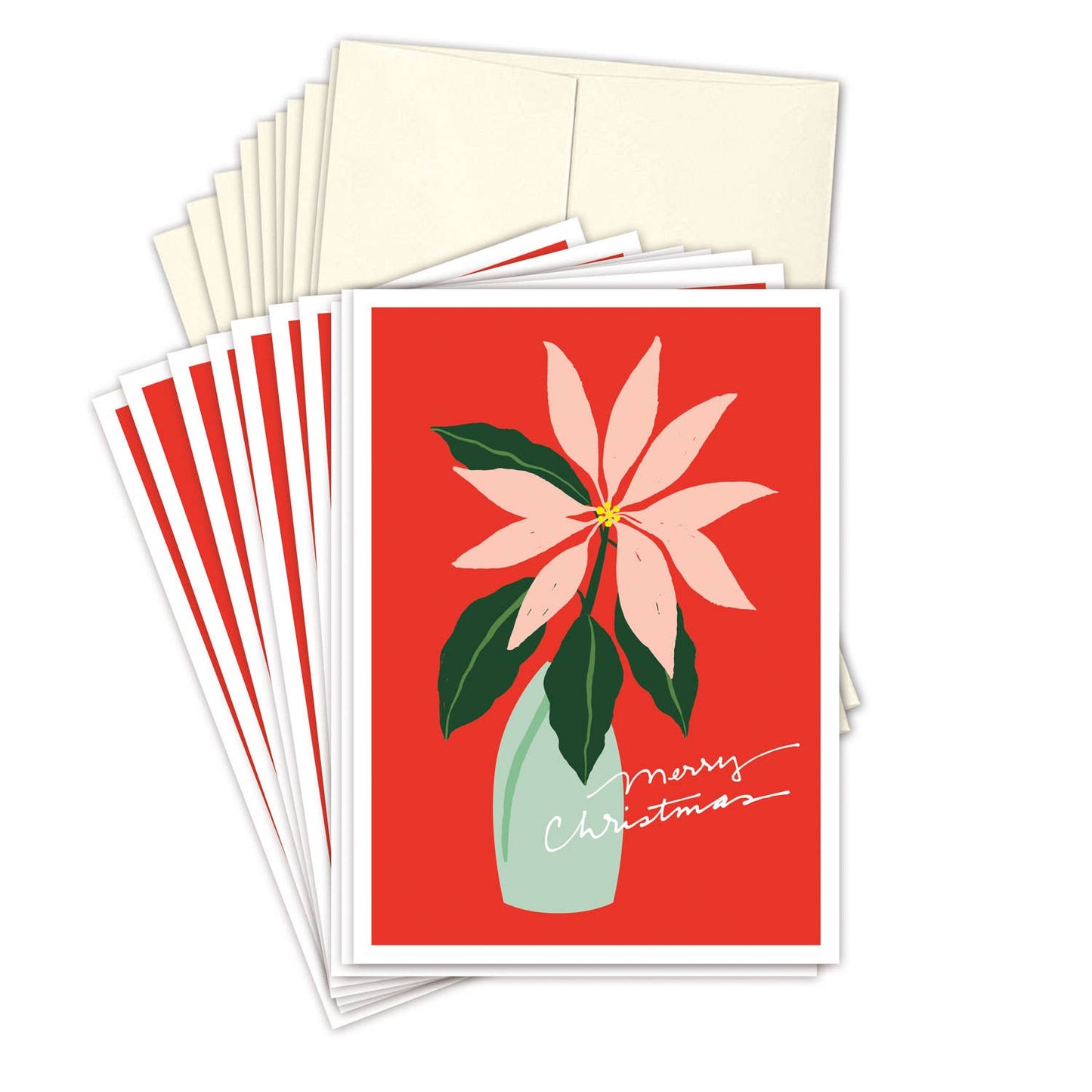 Poinsettia Boxed Holiday Cards