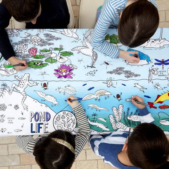 Coloring Play Tablecloth - Nature & Wildlife